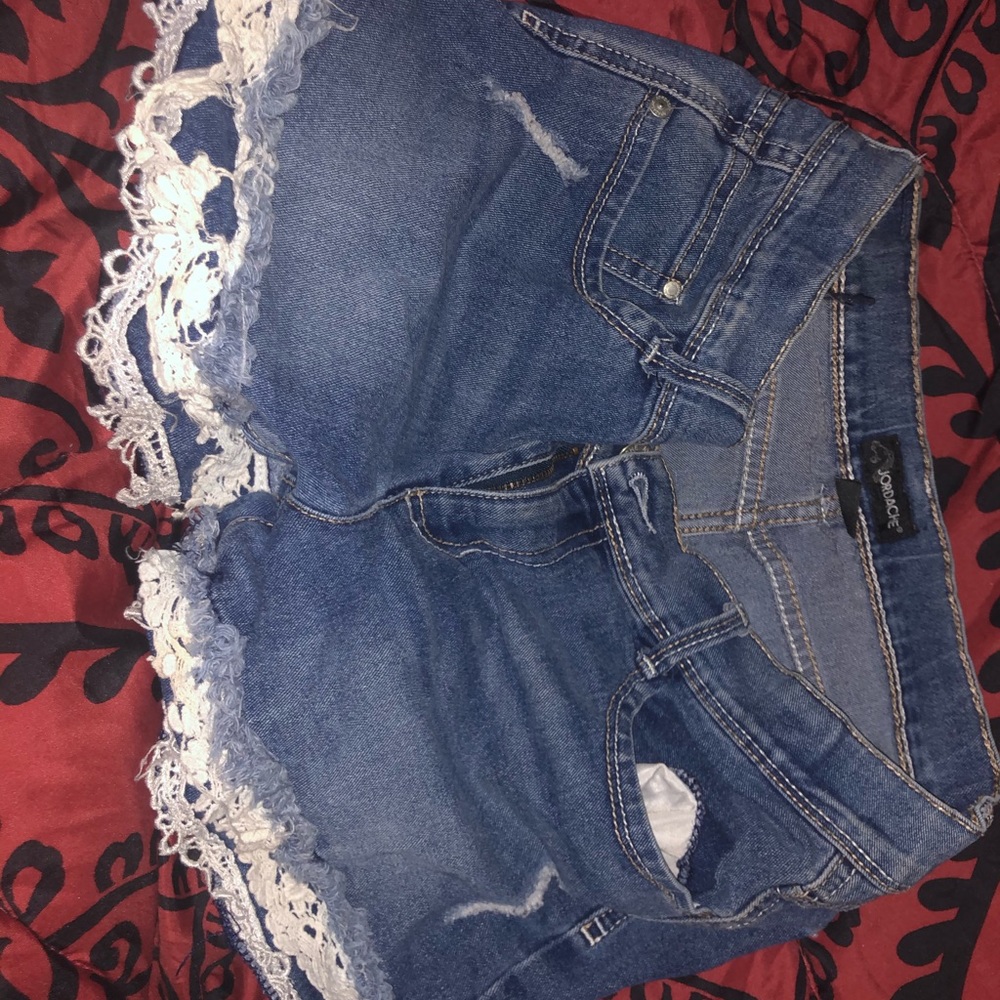 Distressed Blue Jean Shorts for Summer - Picture 2 of 2